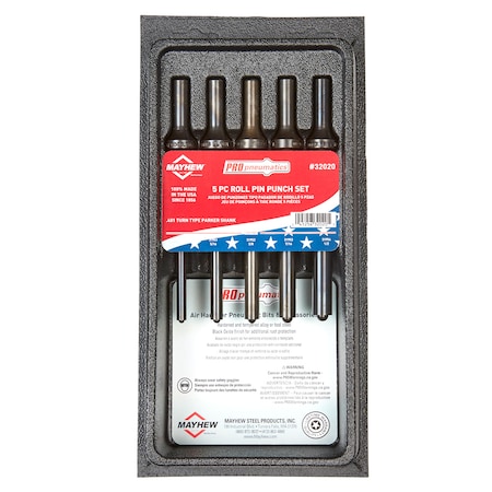 Mayhew PUNCH KIT PNEUMATIC PILOT 5PC MY32020